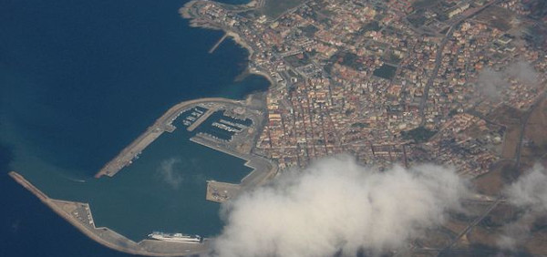 Vue aérienne Porto Torres